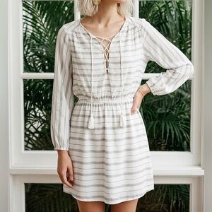 ALI & JAY White Long Sleeve Sundress